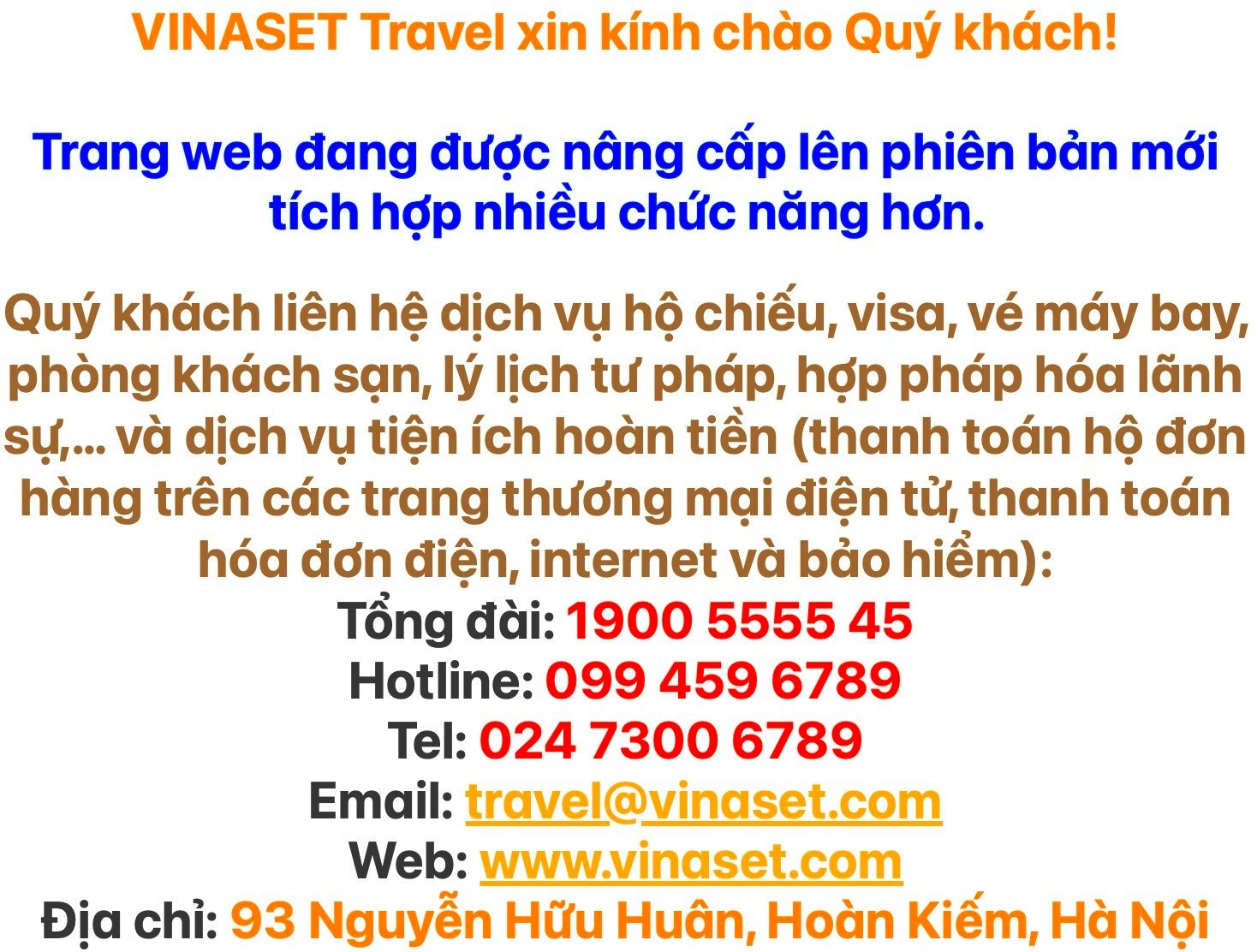 VINASET Travel